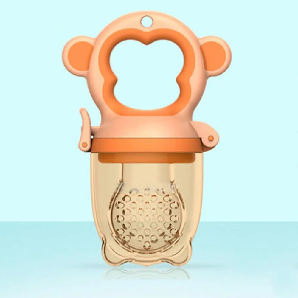 2 X Newborn Baby Food Nipple Feeder | Blue | Safety Silicone | Large