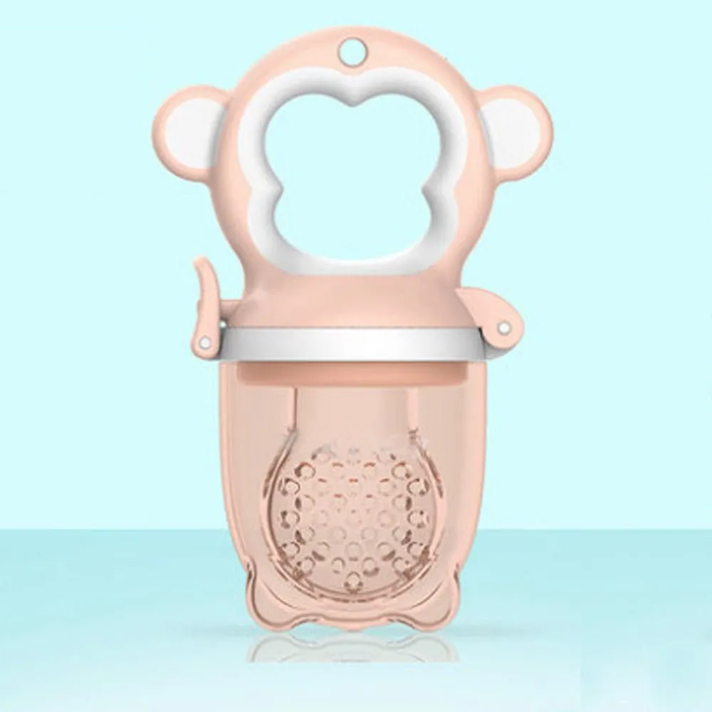 2 X Newborn Baby Food Nipple Feeder | Blue | Safety Silicone | Large