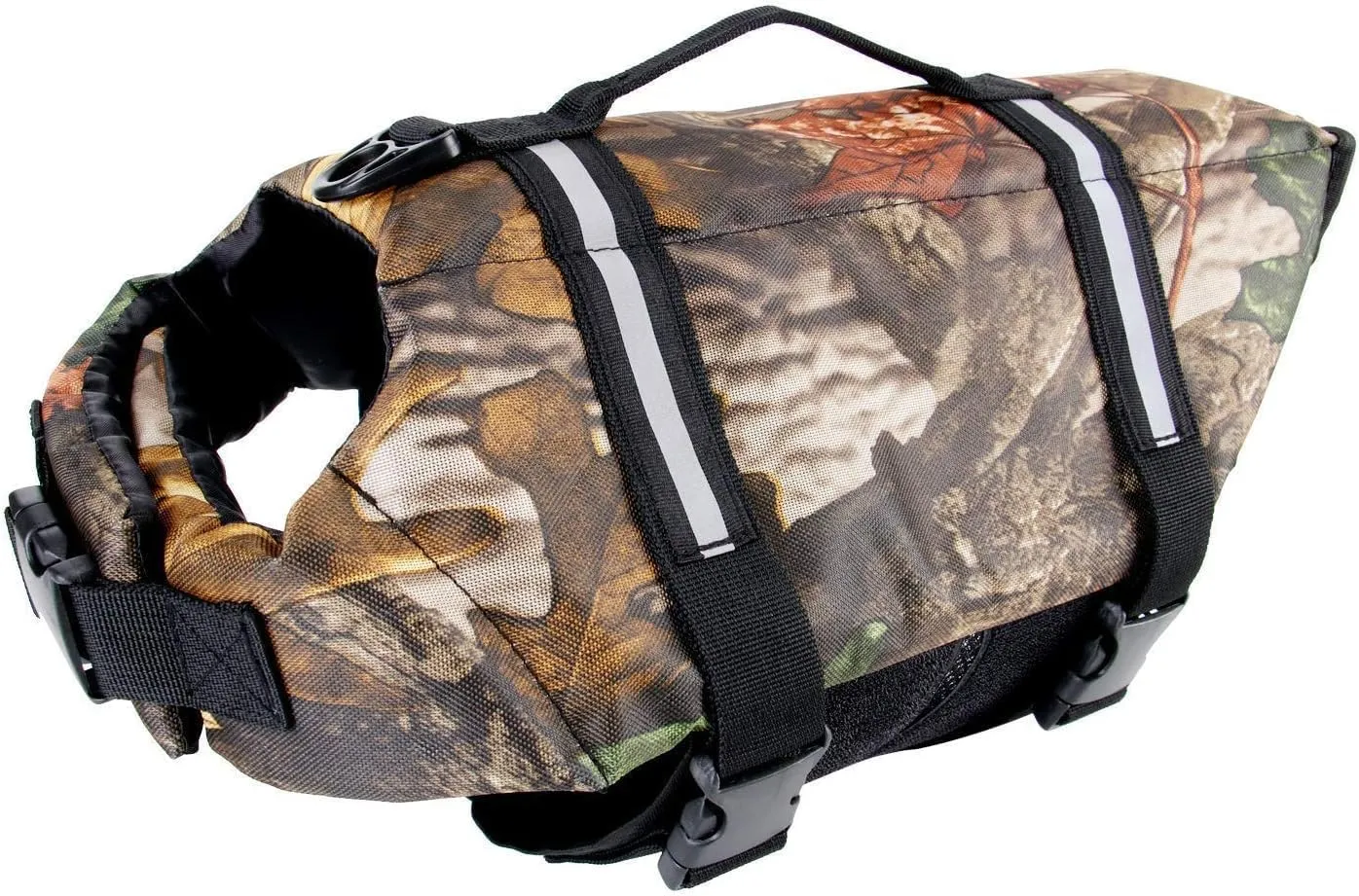 Camo Pet Life Preserver Jacket,Camouflage Dog Life Vest with Adjustable Buckles,Dog Safety Life Coat for Swimming, Boating, Hunting | (XS, S, M, L, XL)  (Camo Dog, XX-Large)