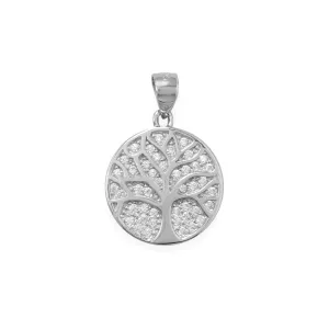 "Fresh Start" CZ Tree of Life Pendant